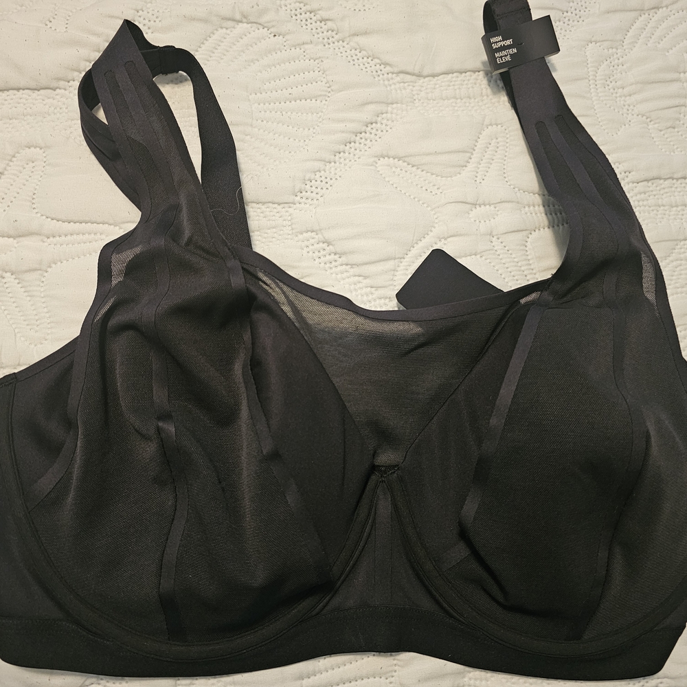 Adidas Black High Impact Sports Bra